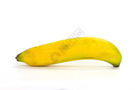关闭白色背景隔离的香蕉图片