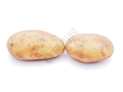 白色背景的土豆图片