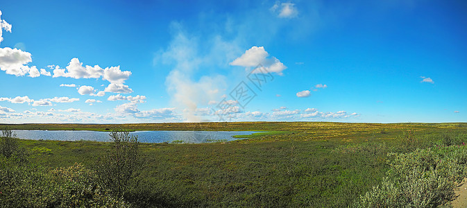 俄罗斯北部的通德拉全景图片