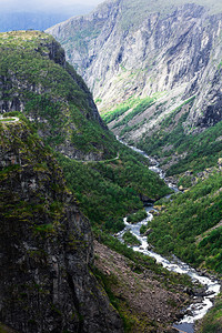 挪威霍达兰的马博莱恩山谷图片