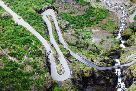 挪威Trollstigen山路图片