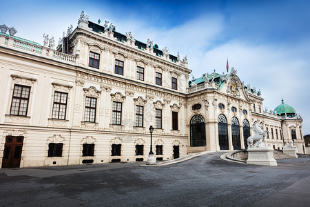 进入奥地利维也纳上贝尔韦德雷宫殿图片