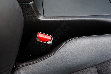 现代汽车安全带的锁背景图片