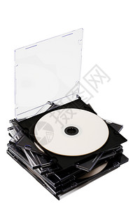 白色背景框中的磁盘cd图片