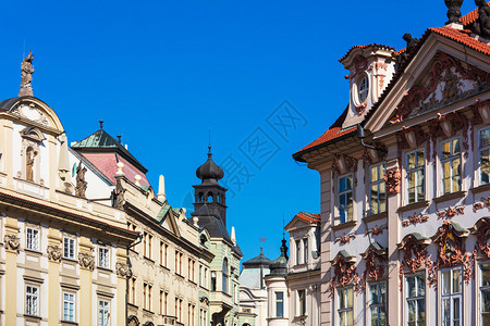 捷克布拉格市中心旧建筑图片