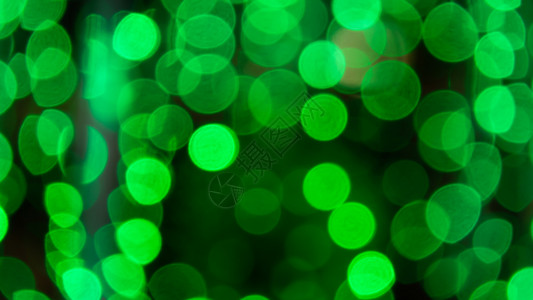 摘要绿色颜带有bokeh脱焦点灯光背景摘要颜色背景图片