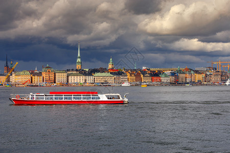 斯德哥尔摩瑞典旧城堤岸图片