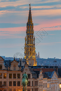 比利时布鲁塞尔市政厅大楼图片