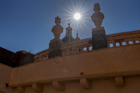 从圣阿加莎教堂的圆顶鸟瞰城市卡塔尼亚岛西西里圣阿加莎卡塔尼亚教堂图片