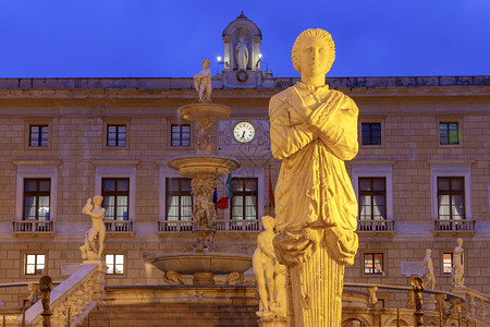 意大利西里比勒陀利亚广场巴勒莫比陀利亚广场图片