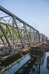 泰国北部Lamphun省Lamphun市Lamphun市古老的铁和历史路大桥泰国Lamphun2019年月209年月图片