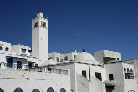 SidiBouSaid清真寺位于突尼斯北部市附近的SidiSaid老城突尼斯SidiSaid209年3月图片