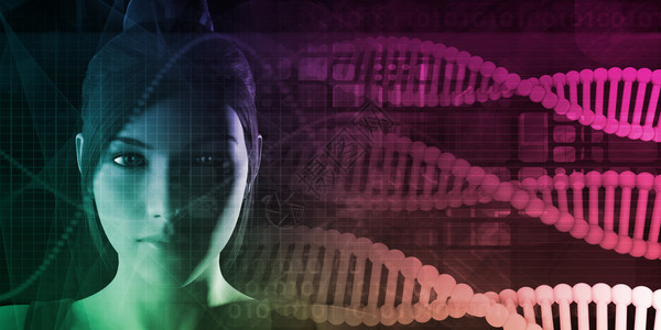 DNA分子螺旋科学抽象背景艺术DNA分子螺旋科学背景图片