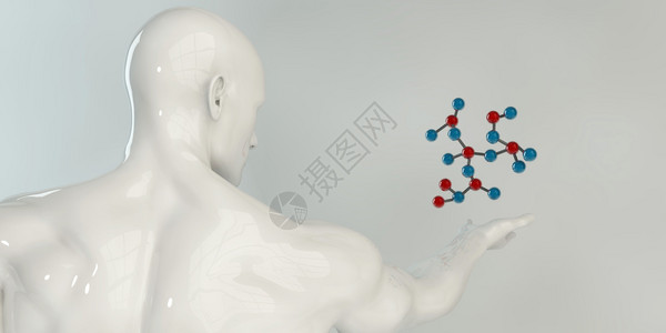 分子工程和研究发展概念背景图片