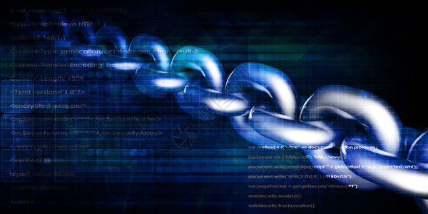 数字网络安全金融技术概念作为背景图片