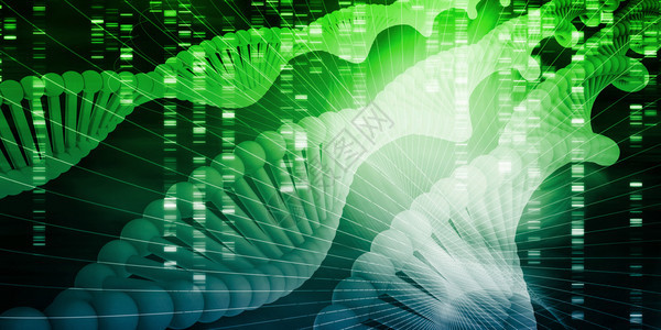 现代遗传学和DNA分析背景概念图片