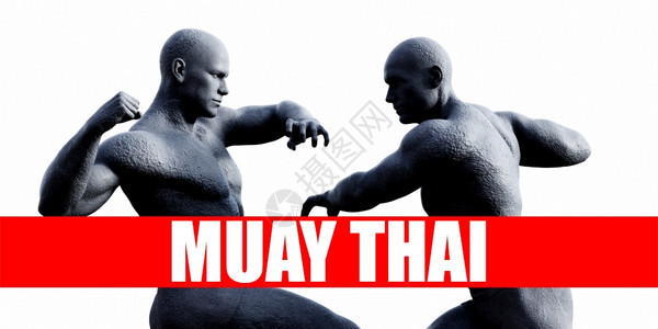 Muaythai级战斗体育背景图片