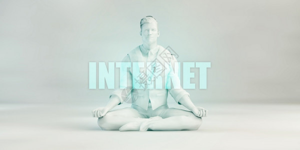 互联网和保持Zen州平静简易解决方案背景图片