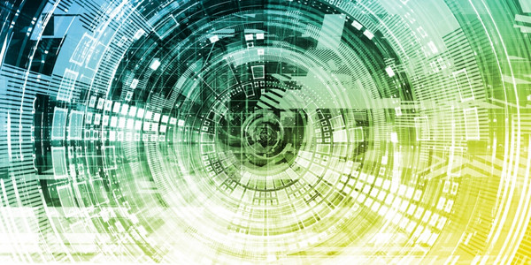 信息技术概念数据存储解决方案背景图片