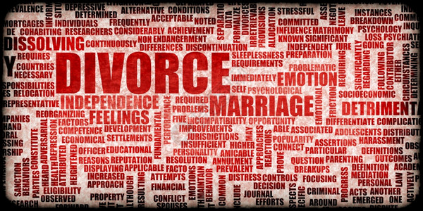 离婚作为分居概念摘要背景图片