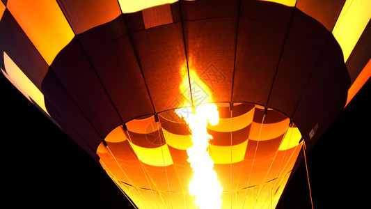 热空气球燃烧器火焰紧图片