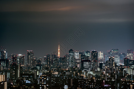 日本东京夜市风景图片