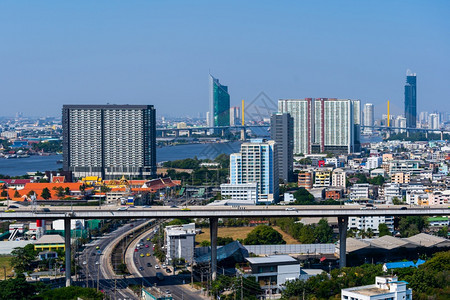 泰国曼谷市景和交通公路图片