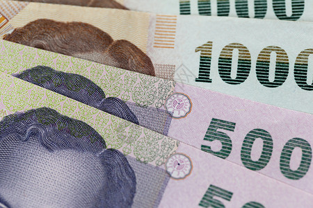 泰国宏观风格的钞票图片