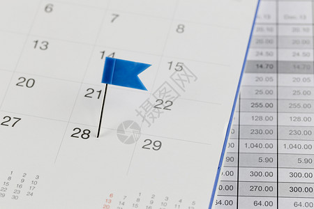 日历上的蓝皮条和野猫除了28个商业概念时间和日期背景图片