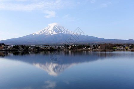 川口湖风景的Mtfujijapan图片