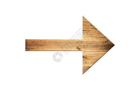 方向箭是用旧木头表面制成的直向箭头图片