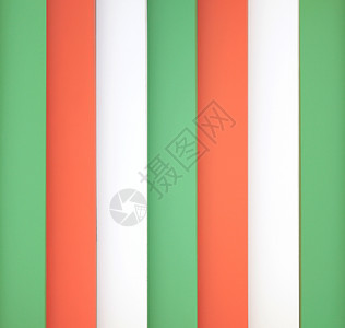 设计背景的绿色白和橙木壁背景颜图片