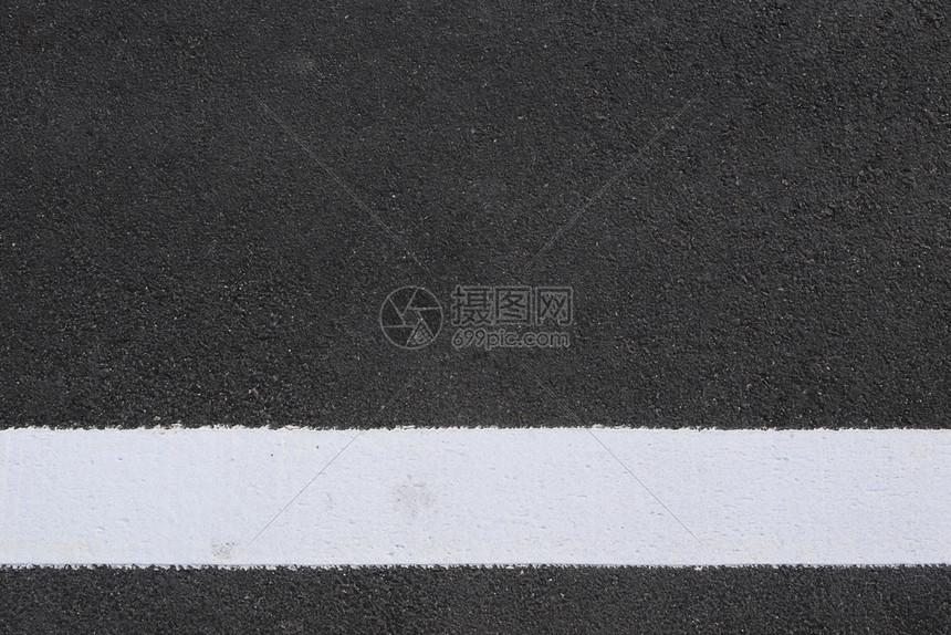 沥青路和白线的表面用于您工作时的设计纹理背景图片