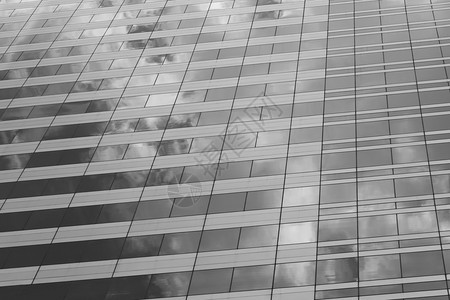 高楼的玻璃黑色和白的光束设计业务背景图片