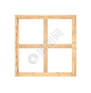 白色背景上孤立的木质托盘框架背景图片