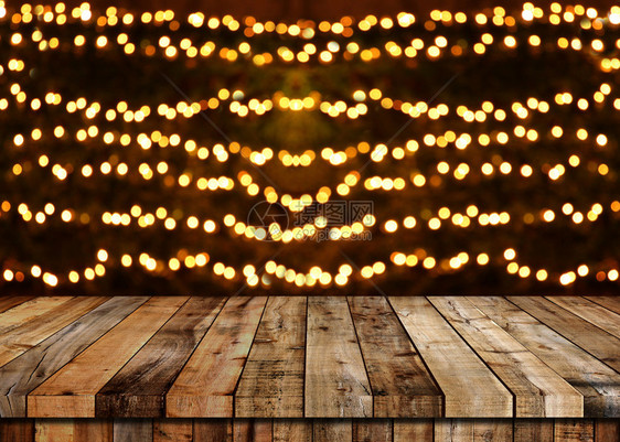 木桌地板和圣诞节布基背景设计您的工作概念节图片