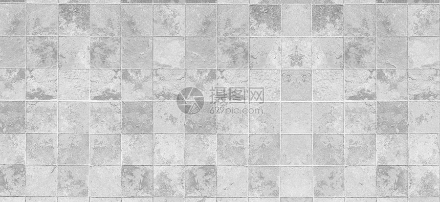在您的工作质纹理背景中用于设计的石灰色痕迹方形背景的白瓷砖高清图