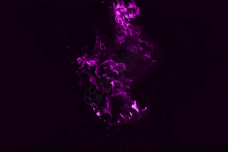 大阪烧紫罗兰火焰夜里烧稻草背景