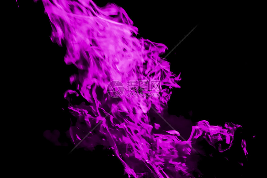 紫罗兰火焰夜里烧稻草