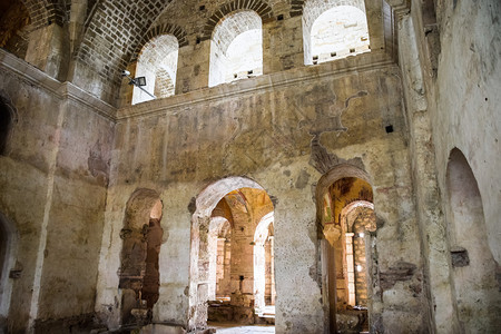 土耳其圣尼古拉教堂建筑寺庙墙上的Demre墙柱子和壁纸图片