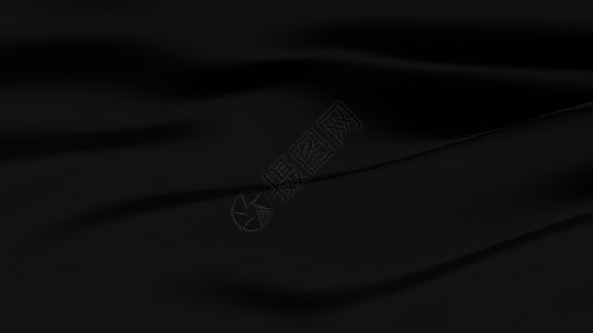 美丽的黑色卷状织物计算机生成的背景3D覆盖背景美丽的黑色卷状织物3D覆盖背景背景图片