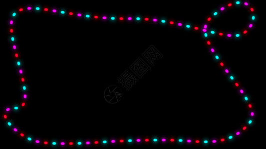 亮光框架有圣诞节灯光3D翻背景设计元素算机生成亮光框架有圣诞节灯光3d转换背景计算机生成图片