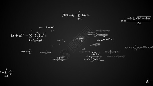 具有物理和数学任务解决方案空间公式3台计算机生成背景的3台科学计算机生成背景3台科学物理和数学任务解决方案3台生成背景背景图片