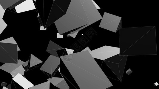 线框抽象形状混乱的空间3D使计算机产生背景线框抽象形状3D使计算机产生背景图片
