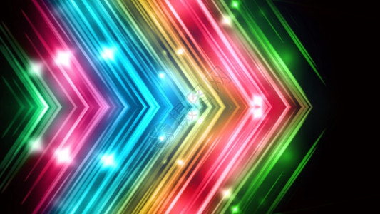彩虹闪光线作为箭头彩虹闪亮线作为箭头背景装饰线计算机产生抽象3D背景彩虹闪亮线作为箭头背景装饰线作为3D图片