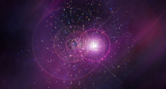 以光折射效应的空间抽象恒星斑点效应现代背景计算机生成的图解3D翻譯恒星斑点效应3d图片