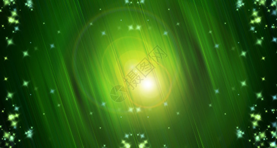绿色光抽象射线和火花明亮的艺术背景3D显示计算机生成的插图绿色光抽象3D显示的计算机生成插图图片