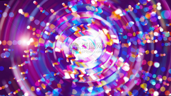 空间中明亮的紫色抽象闪光现代计算机生成背景3D空间中亮紫色抽象闪光3D背景图片