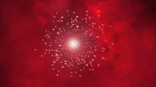 与许多小恒星的红空间活动现代的3D变抽象计算机生成与许多小恒星的红空间活动计算机生成背景图片