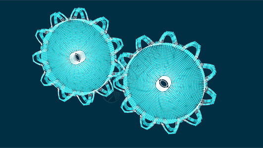 用于研究科学和技术创造计算机生成背景的研究计算机生成的背景Gear轮矢量插图用于研究计算机生成的Gear轮矢量插图图片